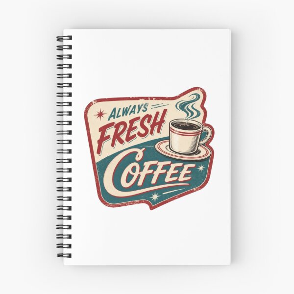 Item preview, Vintage Always Fresh Coffee Retro Diner Badge designed and sold by ByKayaPrints.