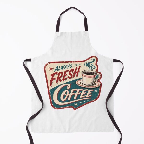 Item preview, Vintage Always Fresh Coffee Retro Diner Badge designed and sold by ByKayaPrints.