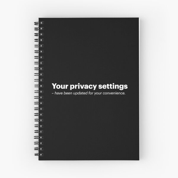 Item preview, Your privacy settings have been updated | Anti-AI Meme (White text) designed and sold by STUDIO-72.