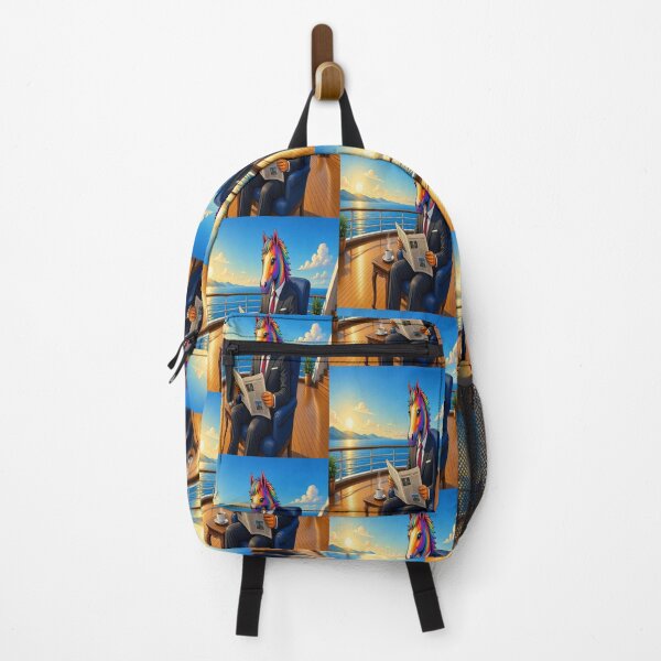 Item preview, Rich Businessman Rainbow Horse in Suit on Luxury Cruise Ship Pop Art - Tugy designed and sold by Breezes-of-Ida.