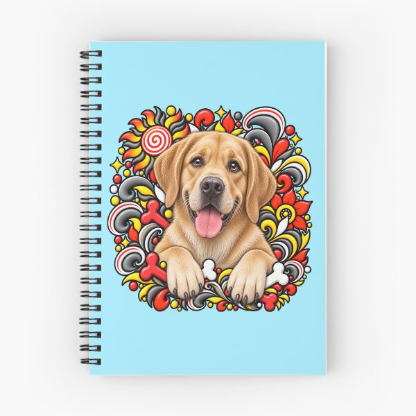 Item preview, Labrador Retriever Floral Art - Bones & Swirls Decor designed and sold by PixelsPaws.