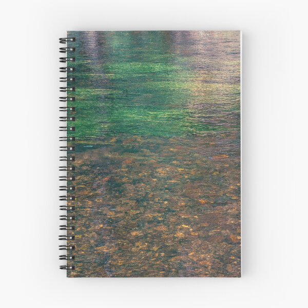 Item preview, Riverbed Abstract – Green Water and Golden Stones designed and sold by alicjamiekina.