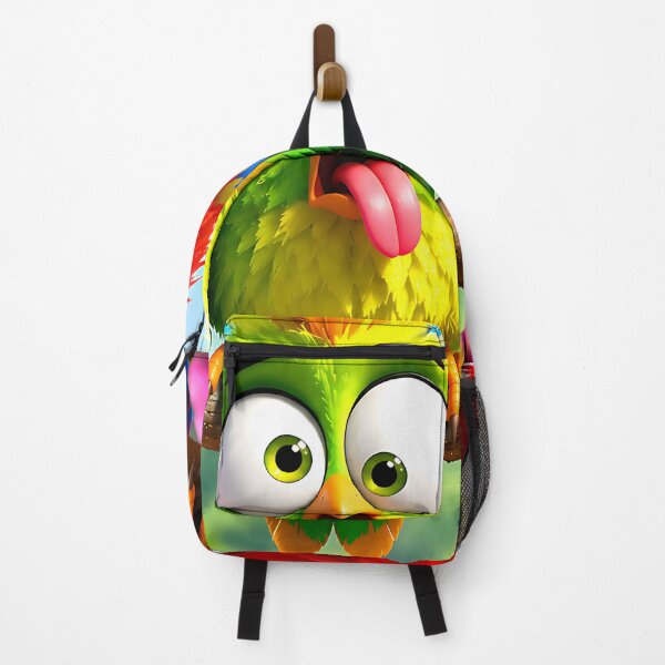 Item preview, Funny Silly Birds 3D – Colorful Goofy Birds on a Branch designed and sold by ToxicInkArt.