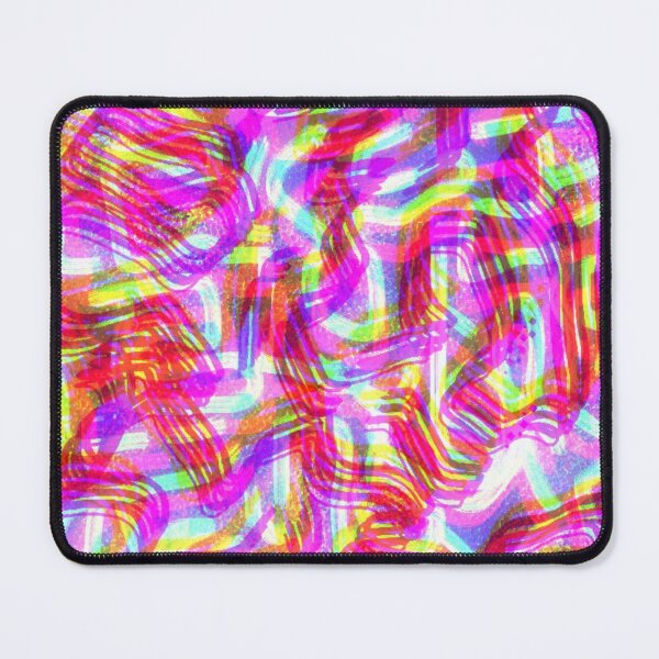 Item preview, Neon Psychedelic Glitch Waves designed and sold by AWADHESH CHAURASIA.