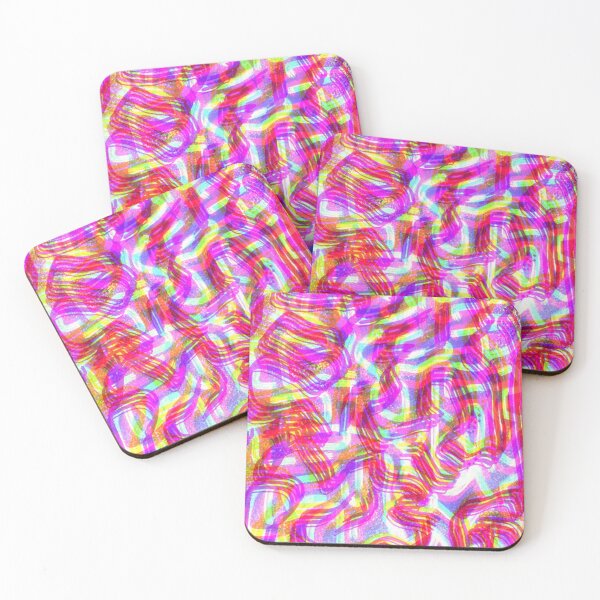 Item preview, Neon Psychedelic Glitch Waves designed and sold by AWADHESH  CHAURASIA.