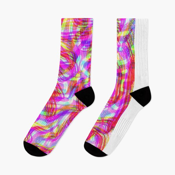 Item preview, Neon Psychedelic Glitch Waves designed and sold by AWADHESH  CHAURASIA.