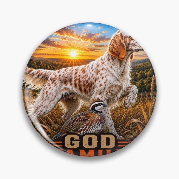 Item preview, English Setter & Bobwhite Quail – God Family Birddogs designed and sold by AmateurUpland.