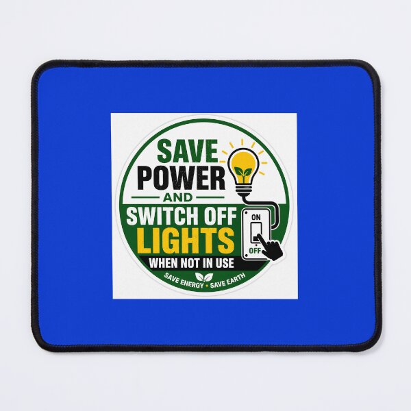 Item preview, Save Power & Switch Off Lights When Not in Use – Energy Saving Sticker designed and sold by vinothmech53.