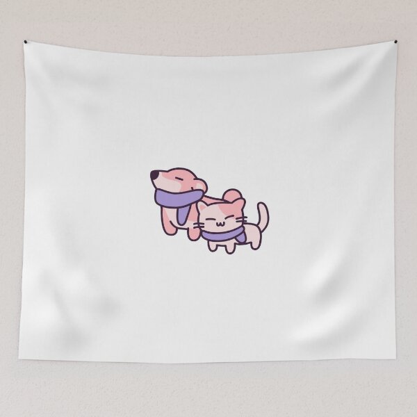 Item preview, Cute Cozy Cat & Bunny Scarf Friends designed and sold by Matheist.