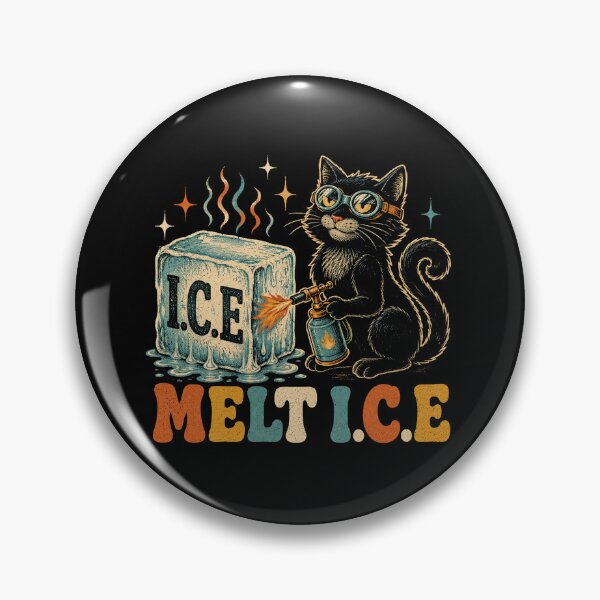 Item preview, Funny Black Cat Melt I.C.E. Retro Vintage Design designed and sold by WILLIAMS-BR.