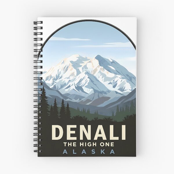 Item preview, Denali Summit Alaska National Park Vintage Travel Badge Sticker designed and sold by DetourDgn.