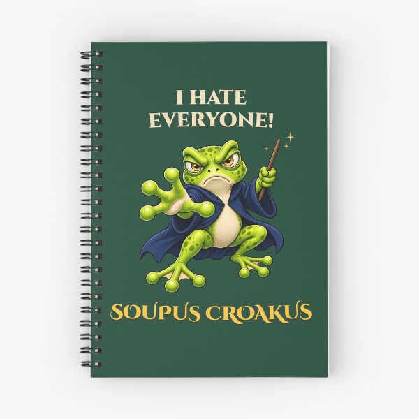 Item preview, Soupus Croakus – Funny Frog Wizard Pun designed and sold by PuniverseDesign.