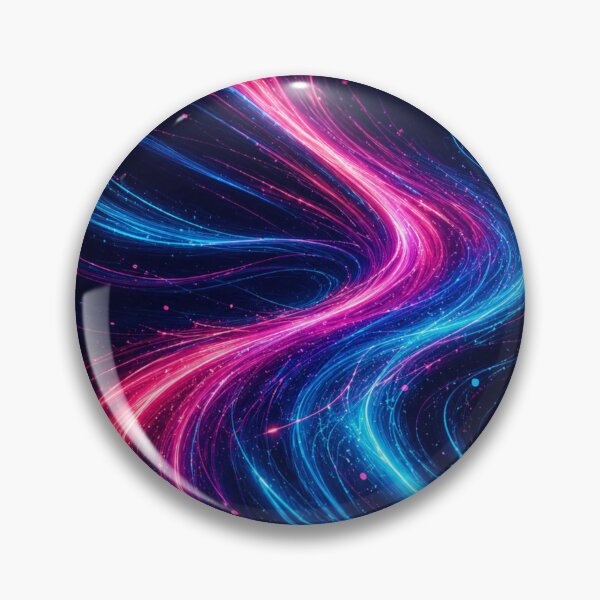 Item preview, Neon Pulse – Abstract Pink and Blue Energy Waves designed and sold by @SHINTOSARTSTORE.