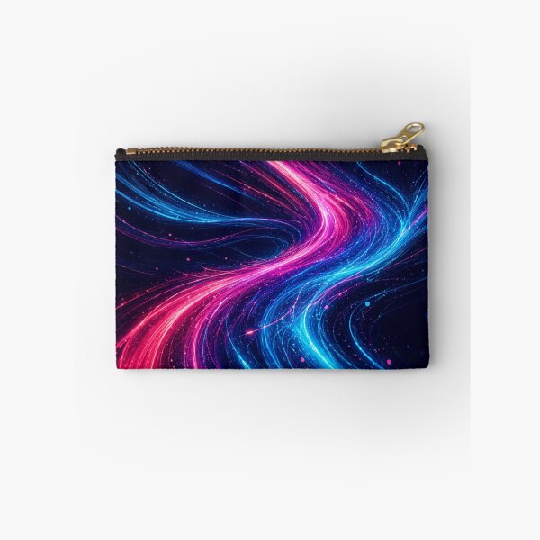 Item preview, Neon Pulse – Abstract Pink and Blue Energy Waves designed and sold by @SHINTOSARTSTORE.
