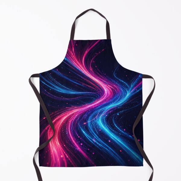 Item preview, Neon Pulse – Abstract Pink and Blue Energy Waves designed and sold by @SHINTOSARTSTORE.