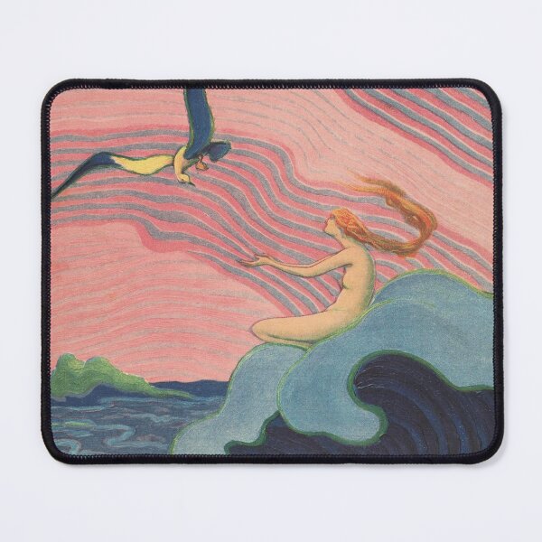 Item preview, Vintage Mermaid Wall Art Shadowland Magazine Cover by A. M. Hopfmüller designed and sold by RickE.