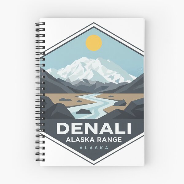 Item preview, Denali Alaska Range Modern Geometric Badge Sticker designed and sold by DetourDgn.