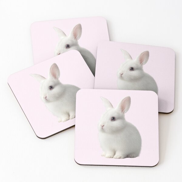 Item preview, Cute White Bunny Rabbit Portrait designed and sold by jianina-alondra.