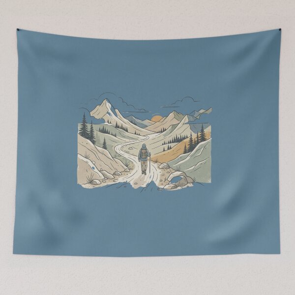 Item preview, Wandering Through Majestic Mountain Trails designed and sold by GrzegorzTravels.