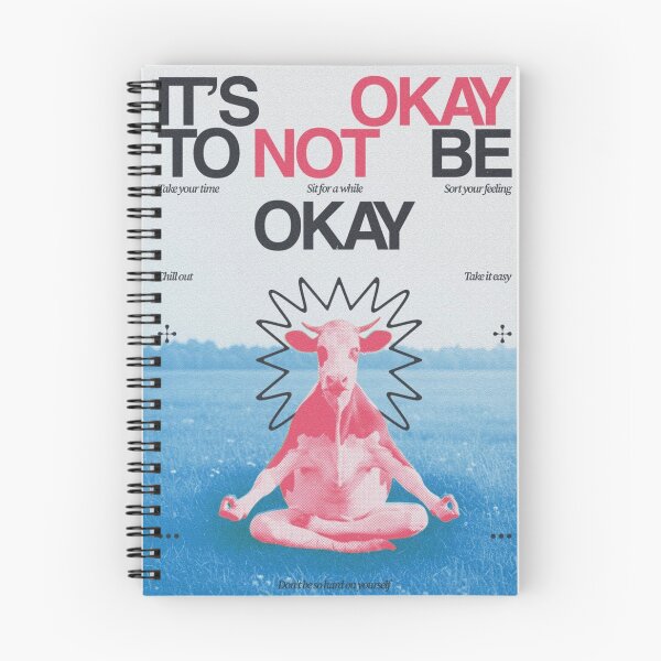 Item preview, Retro Meditating Cow Mental Health Aesthetic Poster designed and sold by cezzarie.