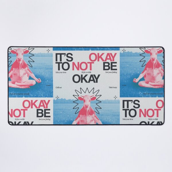 Item preview, Retro Meditating Cow Mental Health Aesthetic Poster designed and sold by cezzarie.