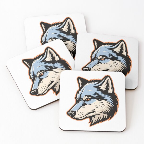 Item preview, Sticker - Decal - Focused Wolf Emblem designed and sold by ForeverPrintsOK.