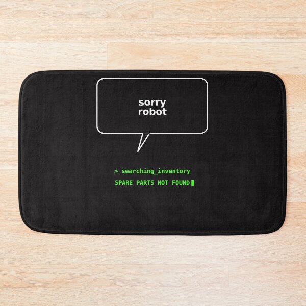 Item preview, No Spare parts designed and sold by Sorry-Robot.