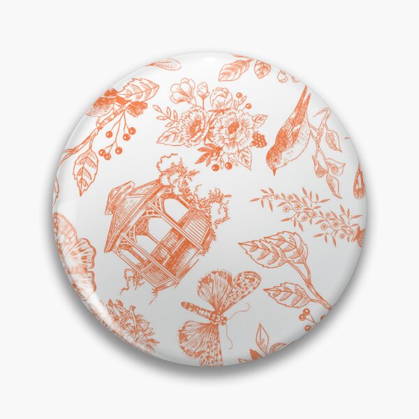 Item preview, Hand Drawn Victorian Garden in Orange designed and sold by KSimpson838.