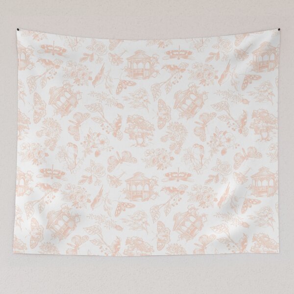 Item preview, Hand Drawn Victorian Garden in Light Orange designed and sold by KSimpson838.