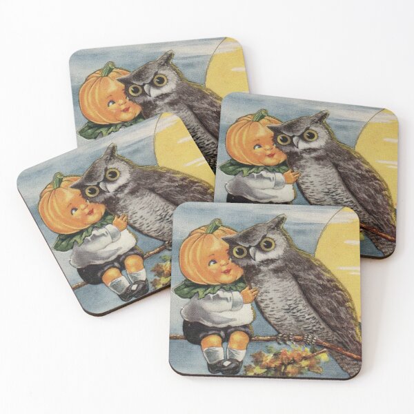 Item preview, Pumpkin Boy and Owl designed and sold by amanda150771.