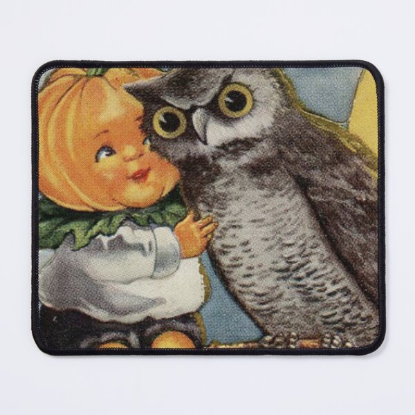 Item preview, Pumpkin Boy and Owl designed and sold by amanda150771.