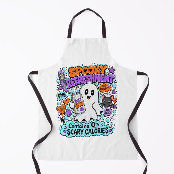 Item preview, Spooky Refreshment Diet Boo Soda Can Ghost Tee designed and sold by Design Vibras.