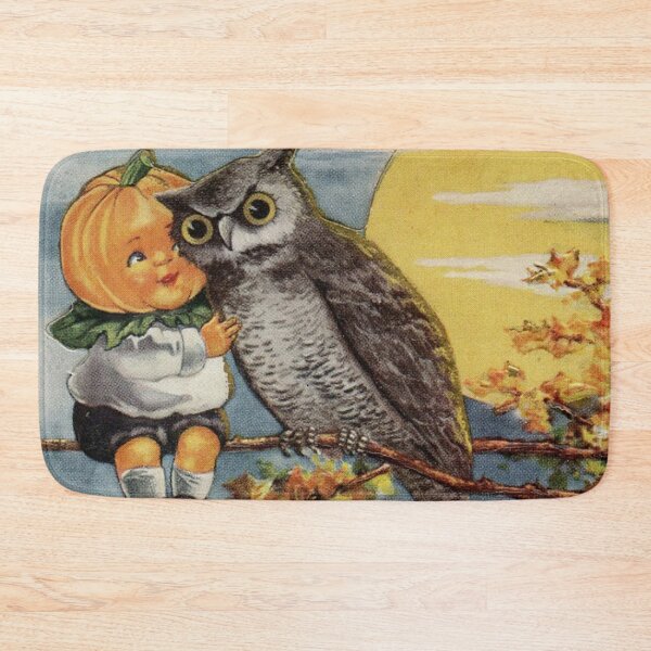 Item preview, Pumpkin Boy and Owl designed and sold by amanda150771.