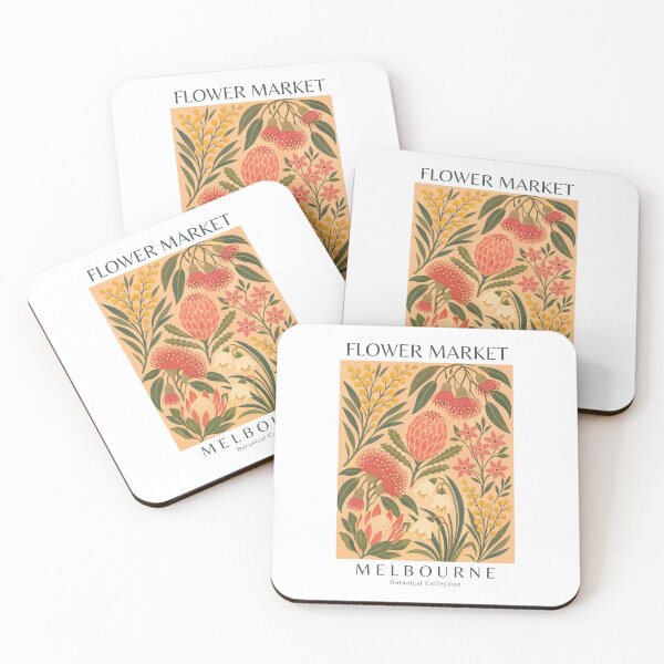 Item preview, Melbourne - Flower Market designed and sold by StudioRedKoala.