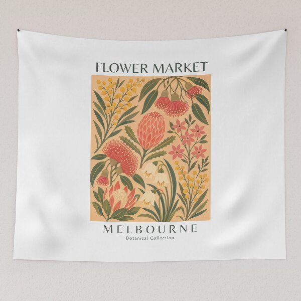 Item preview, Melbourne - Flower Market designed and sold by StudioRedKoala.