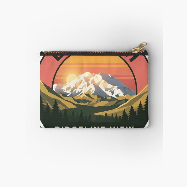 Item preview, Denali Ridgeline View Alaska Sunset Circular Sticker designed and sold by DetourDgn.