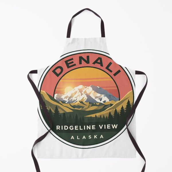 Item preview, Denali Ridgeline View Alaska Sunset Circular Sticker designed and sold by DetourDgn.