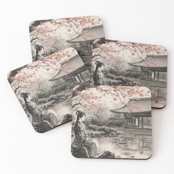 Item preview, Sitting quietly in a Japanese Garden designed and sold by Old Barn Studios.
