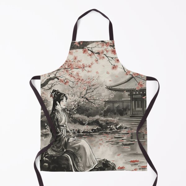 Item preview, Sitting quietly in a Japanese Garden designed and sold by Old Barn Studios.