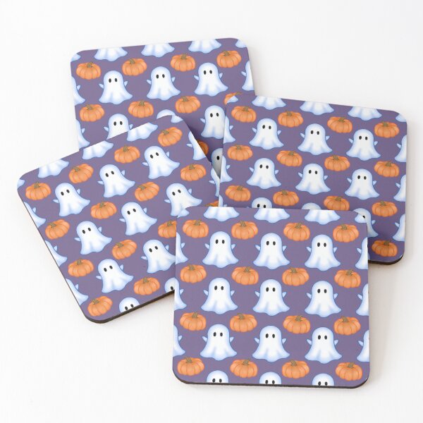 Item preview, Halloween Ghost and Pumpkin Pattern designed and sold by ClarissaDoodles.