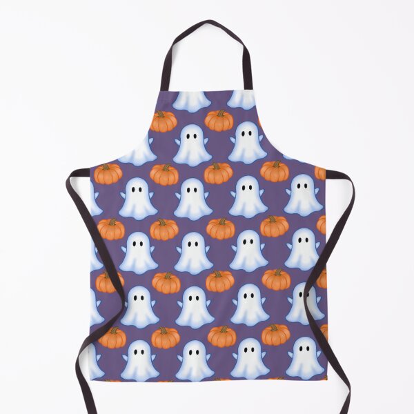 Item preview, Halloween Ghost and Pumpkin Pattern designed and sold by ClarissaDoodles.