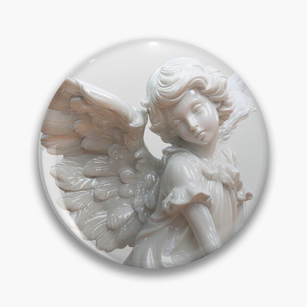 Item preview, White Guardian Angel Cherub Statue designed and sold by jianina-alondra.