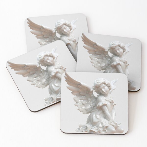 Item preview, White Guardian Angel Cherub Statue designed and sold by jianina-alondra.