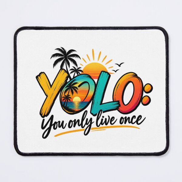 Item preview, Positive Motivational Life Quote, YOLO – You Only Live Once designed and sold by Right-UR.