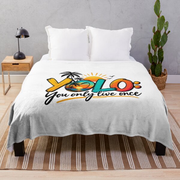Item preview,  Positive Motivational Life Quote, YOLO – You Only Live Once designed and sold by Right-UR.