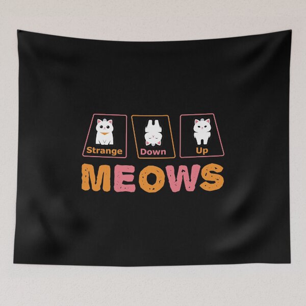 Item preview, Strange Down Up Meows Cat Sign Design designed and sold by AhmedZouita.