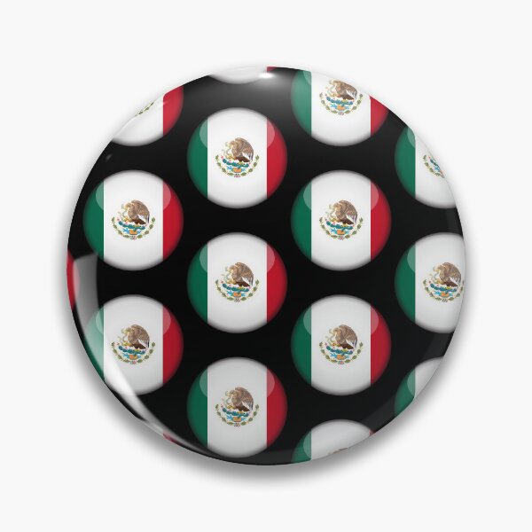 Item preview, Mexican 3D Round Flag Mexican Pride Design designed and sold by yazdogs.