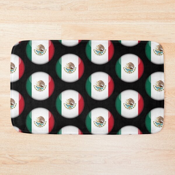 Item preview, Mexican 3D Round Flag Mexican Pride Design designed and sold by yazdogs.