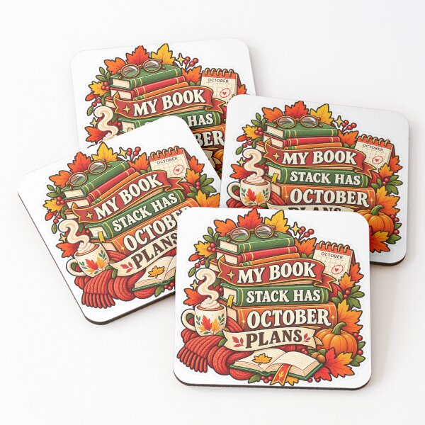 Item preview, My Book Stack Has October Plans Fall Reader designed and sold by supertae.