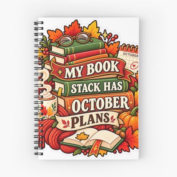 Item preview, My Book Stack Has October Plans Fall Reader designed and sold by supertae.